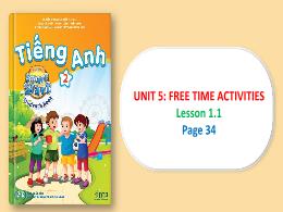 Bài giảng Tiếng Anh 2 (I-Learn Smart Start) -