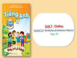 Bài giảng Tiếng Anh 2 (I-Learn Smart Start) -