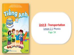 Bài giảng Tiếng Anh 2 (I-Learn Smart Start) -