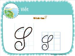 Bài giảng Tiếng Việt 2 - Bài: Viết chữ hoa S