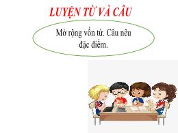 Bài giảng Tiếng Việt 2 (Luyện từ và câu) - Bà