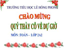 Bài giảng Toán Lớp 2 - Bài 27: Thực hành gấp,