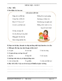 Đề cương ôn tập Tiếng Việt 2 - Tuần 5-35