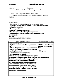 Giáo án Âm nhạc 2 - Tuần 5, Chủ đề 2: Biết ơn