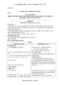 Giáo án các môn Lớp 2 - Tuần 20 - Năm học 202