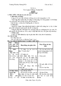 Giáo án các môn Lớp 2 - Tuần 6 - Năm học 2021