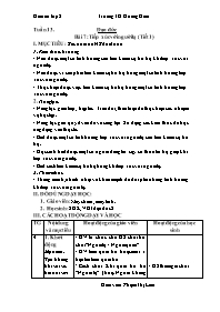 Giáo án Đạo đức 2 - Tuần 13, Bài 7: Tiếp xúc