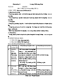 Giáo án Đạo đức 2 - Tuần 16, Bài 7: Tiếp xúc
