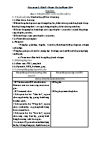 Giáo án Đạo đức 2 - Tuần 8, Bài 3: Nhận lỗi v