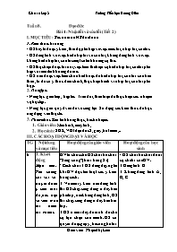 Giáo án Đạo đức 2 - Tuần 8, Bài 4: Nhận lỗi v