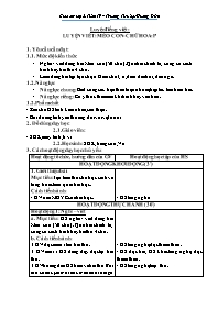 Giáo án Luyện Tiếng Việt 2 - Tuần 19 - Trường
