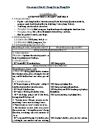 Giáo án Luyện Tiếng Việt 2 - Tuần 22 - Trường