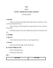 Giáo án Mĩ thuật 2 - Tuần 4-6