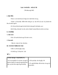 Giáo án Mĩ thuật 2 - Tuần 7-9
