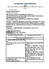 Giáo án môn Toán 2 - Tuần 8 - Trường Tiểu học