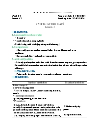 Giáo án Tiếng Anh 2 - Week 24 - Năm học 2023-