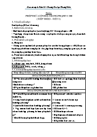 Giáo án Toán 2 - Tuần 12 - Trường Tiểu học Hư