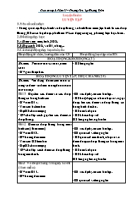 Giáo án Toán 2 - Tuần 15: Luyện tập - Trường