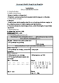 Giáo án Toán 2 - Tuần 20 - Trường Tiểu học Hư