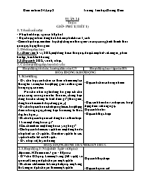 Giáo án Toán 2 - Tuần 24 - Trường Tiểu học Hư