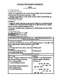 Giáo án Toán 2 - Tuần 32 - Trường Tiểu học Hư