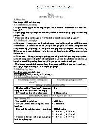Giáo án Toán 2 - Tuần 4 - Phạm Thị Liễu