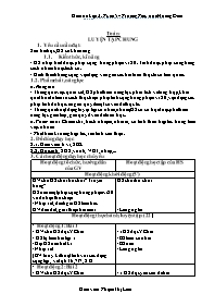 Giáo án Toán 2 - Tuần 5 - Phạm Thị Liễu