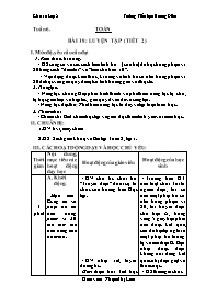 Giáo án Toán 2 - Tuần 6 - Phạm Thị Liễu