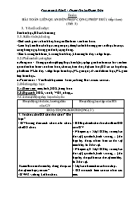 Giáo án Toán 2 - Tuần 8 - Trường Tiểu học Hươ