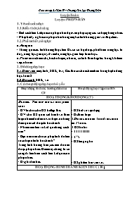 Giáo án Toán Lớp 2 - Tuần 19 - Trường Tiểu họ