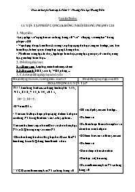 Giáo án Toán Lớp 2 - Tuần 3 - Trường Tiểu học