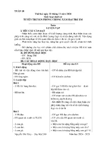Giáo án Toán + Tiếng Việt 2 - Tuần 10 - Năm h