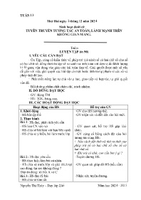 Giáo án Toán + Tiếng Việt 2 - Tuần 13 - Năm h