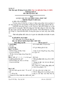 Giáo án Toán + Tiếng Việt 2 - Tuần 17 - Năm h