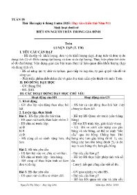 Giáo án Toán + Tiếng Việt 2 - Tuần 18 - Năm h