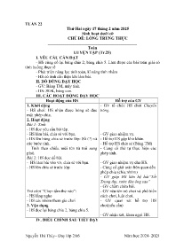 Giáo án Toán + Tiếng Việt 2 - Tuần 22 - Năm h