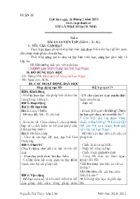 Giáo án Toán + Tiếng Việt 2 - Tuần 23 - Năm h