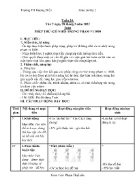 Giáo án Toán + Tiếng Việt 2 - Tuần 24 - Năm h