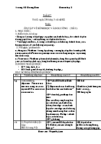 Giáo án Toán + Tiếng Việt 2 - Tuần 27 - Năm h