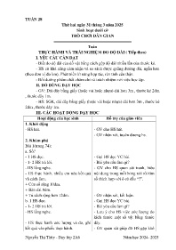 Giáo án Toán + Tiếng Việt 2 - Tuần 28 - Năm h