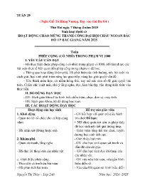 Giáo án Toán + Tiếng Việt 2 - Tuần 29 - Năm h
