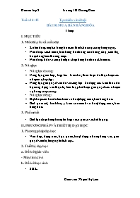 Giáo án Tự nhiên xã hội 2 - Tuần 14+15, Bài 1