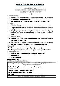 Giáo án Tự nhiên xã hội 2 - Tuần 20, Bài: Thự