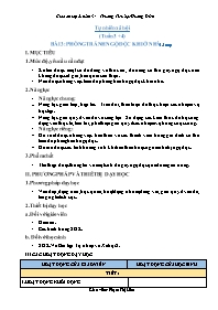Giáo án Tự nhiên xã hội 2 - Tuần 3+4, Bài 3: 