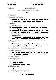 Giáo án Tự nhiên xã hội 2 - Tuần 8+9, Bài 7: 