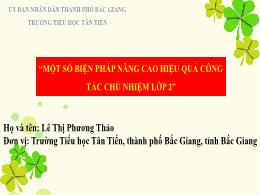 Một số biện pháp nâng cao hiệu quả công tác c