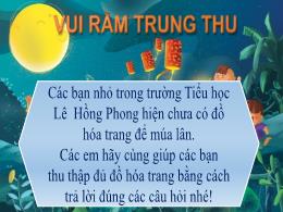 Silde Powerpoint Trò chơi Vui rằm Trung thu