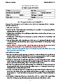KHBD GDTC lớp 2 năm học 2026-2027 - Tuần 13 (