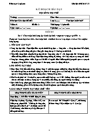 KHBD GDTC lớp 2 năm học 2026-2027 - Tuần 3 (T