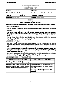 KHBD GDTC lớp 2 năm học 2026-2027 - Tuần 6 (T